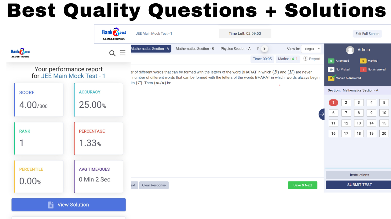 Detailed Solutions + Best Quality Test series image